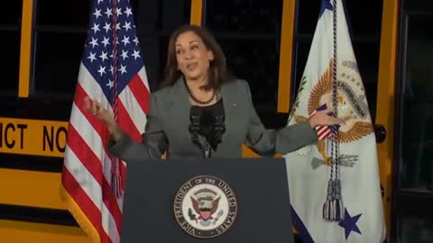 Kamala 'Short Bus' Harris Really Has A Thing For Yellow School Buses, No Wonder They Hide Her