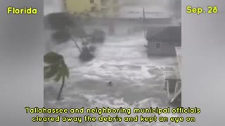 Apocalyptic footage of hurricane Ian in Florida! Storm surge, flooding, extreme