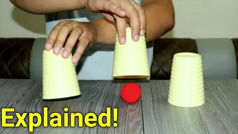 Cups and Balls Magic Trick revealed