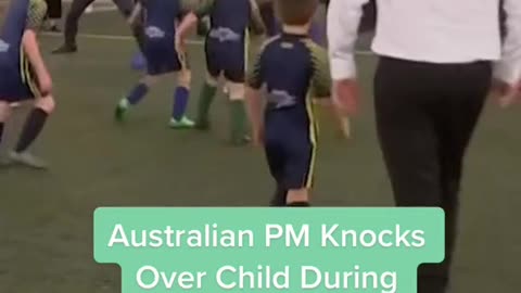 Australian PM KnocksOver Child DuringSoccer Game