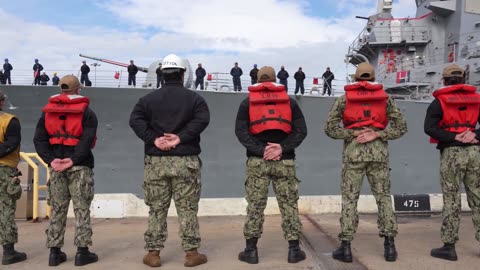 Veteran Destroyer USS Porter Departs Naval Station Norfolk