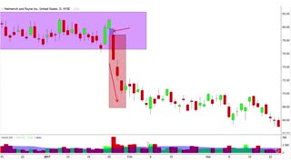 Highly Bullish & Bearish (Candlestick Charting Patterns): Example Case Study HP Stock Chart