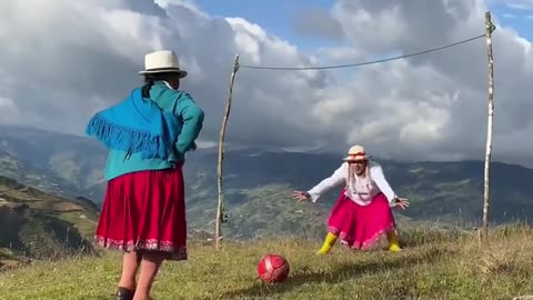 Football by old women