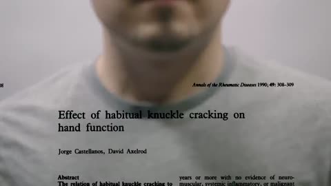 Here's what happens to your knuckles when you crack them