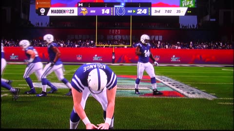 Madden: Indianapolis Colts vs Minnesota Vikings (Super Bowl-J.J. McCarhty)