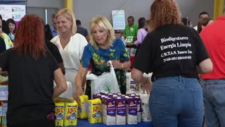 First Lady visits Puerto Rico following Hurricane Fiona