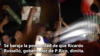Medios puertorriqueños barajan la posibilidad de la dimisión de Ricardo Rosselló