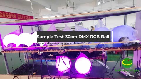 30cm dmx led ball, 13 diameter options or customized