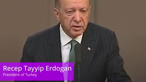 'Europe is reaping what it has sown.' Turkish President Recep Tayyip Erdogan