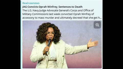 JAG Convicts Oprah Winfrey, Sentences to Death By Michael Baxter -February 16, 202480312583