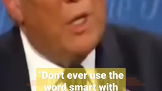 "Don't ever use the word smart with me"-Trump || Trump lashes out at Biden!