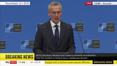 NATO says Russia did not attack Poland