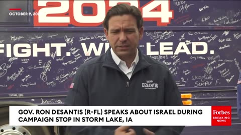 Gov. Ron DeSantis Drops The Hammer On Biden Over Israel Response- 'He's Not Stepping Up To Lead'