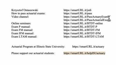 Exam LTAM exercise for August 26, 2021