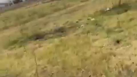 Escaping Ukraine soldier from Bhakmut