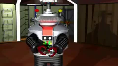 A funny Lost in Space robot animation