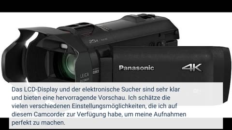 Panasonic HC-VX11EG-K 4K Camcorder (Leica Dicomar Objektiv mit 24x opt. Zoom, 4K und Full HD)