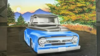 56 Ford truck airbrush slideshow.