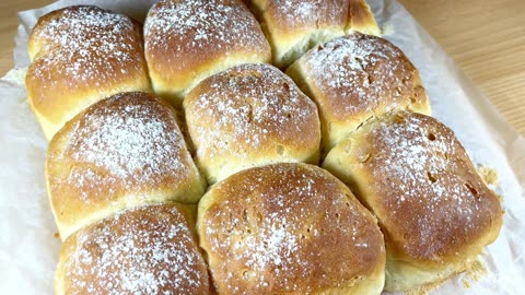 No knead fluffy Homemade Milk Bread 🍞 easy recipe for beginners