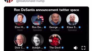 Trump breaks the Internet with Hilarious Ron Desantis Twitter video featuring George Soros & others!