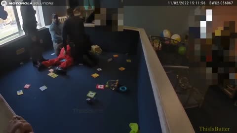 Warren officers tackles and arrest suspect who ran into a daycare during foot pursuit
