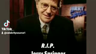 Jerry springer dies at his home living legend himself truly iconic 🕊👍💔 4/27/23
