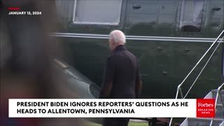 Biden Ignores Reporters' Questions About Iran, Yemen Strikes, And Gaza