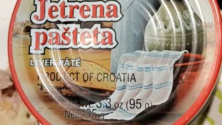 Eating Podravka Jetrena Pasteta Liver Paté, Dbn, MI, 8/10/23