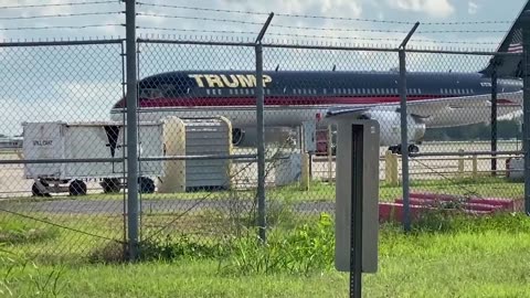 Trump arrived in New Orleans shortly before 6 p.m. for an evening fundraiser in Uptown New Orleans.