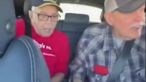 Grandpa reacting to driverless car funny