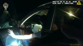 Dash & bodycam released by OSHP showing a man being arrested for OVI, after 911 call, crash