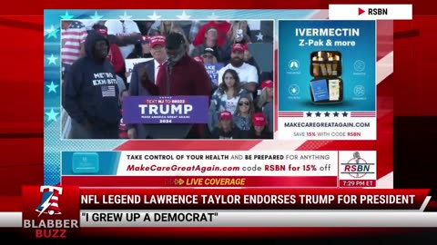 NFL Legend Lawrence Taylor Endorses Trump For President