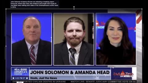 John Solomon and Amanda Head with evidence the Hunter and Joe Biden were milking Ukraine and Russia