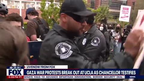 New Gaza war protest erupts at UCLA as chancellor testifies before Congress _ LiveNOW from FOX