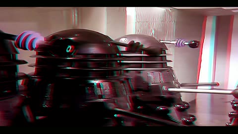 3D Anaglyph Planet of the Daleks 4K SUPER SCALE 80% MORE BACKGROUND DEPTH P26