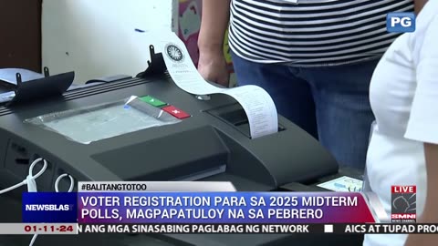 Voter registration para sa 2025 midterm polls, magpapatuloy na sa Pebrero