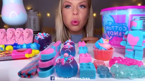 Blue and Pink food .kids video