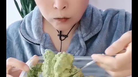 Satisfying Saturday Special Videos of Ice Eating ASMR Compilation With Matcha Powder