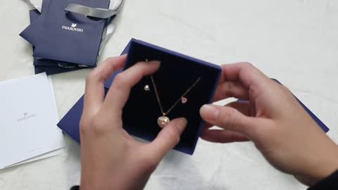 Swarovski Jewelry (Necklace, Bracelet & Earrings) Unboxing