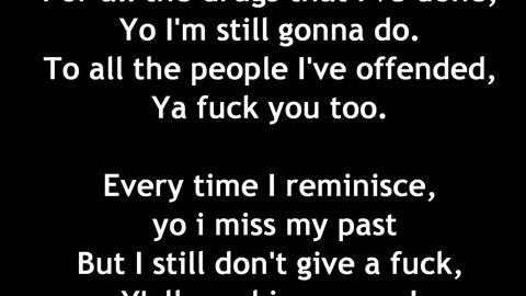 Eminem Still Don't Give a Fuck Lyrics