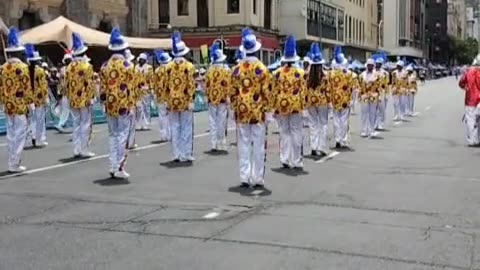 West London all stars at the annual street parade in Cape Town South Africa