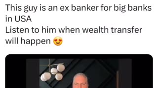 Ex-Banker - The Wealth Transfer will begin soon