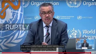 WHO Dr. Tedros 'Vaccine Boosters Kill Children'