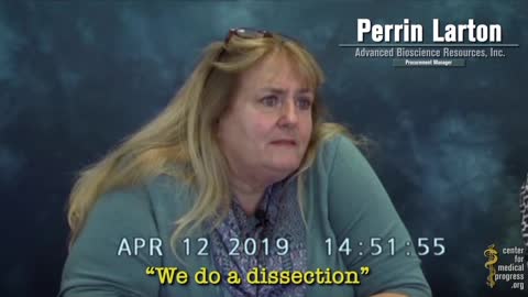EVIL Woman details "DISSECTION" on BABIES to COLLECT TISSUE