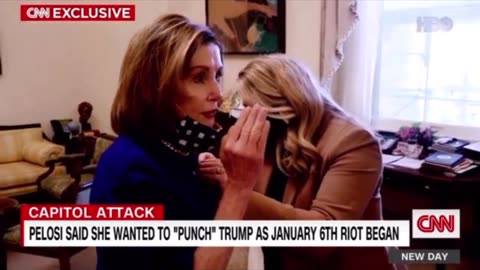 Nancy Pelosi promoting violence on Jan 6th.