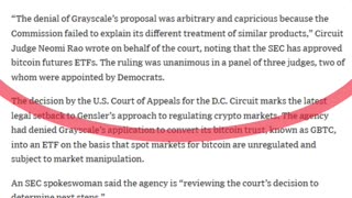 Grayscale Wins in Court! SEC is “arbitrary and capricious”.