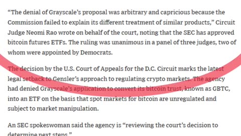 Grayscale Wins in Court! SEC is “arbitrary and capricious”.