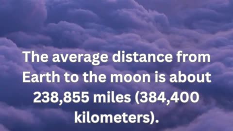 What is the approximate distance from Earth to the moon?