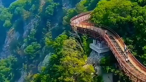 Beautiful view of Shaohua Mountain ,china - crazy drone scenes