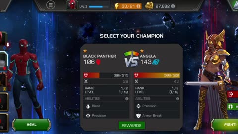 GamePlay of Marvel Contest of Champion Game Video.2